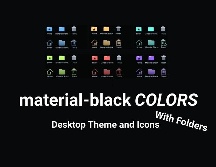 material-black COLORS Icon-Superpack [all new 'Suru-GLOW']
