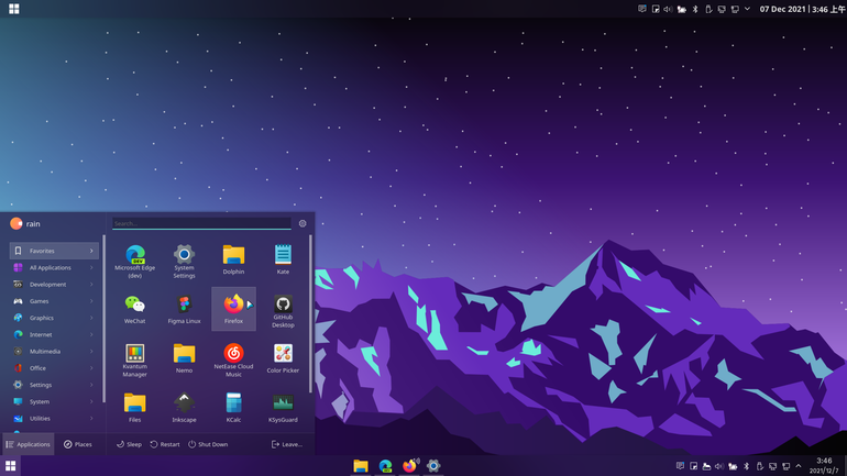 ArcMidnight-dark Plasma Theme