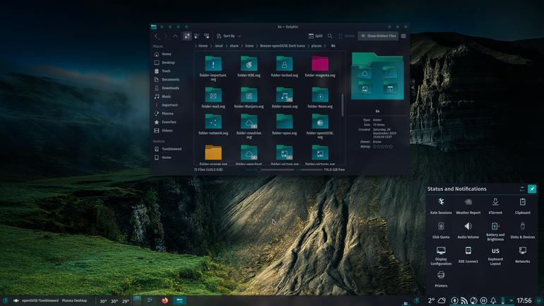 Breeze-openSUSE Dark Icons