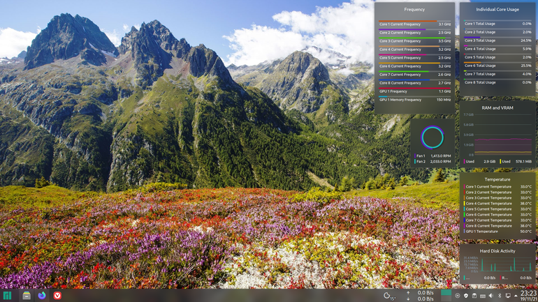 Breeze blurred Plasma theme