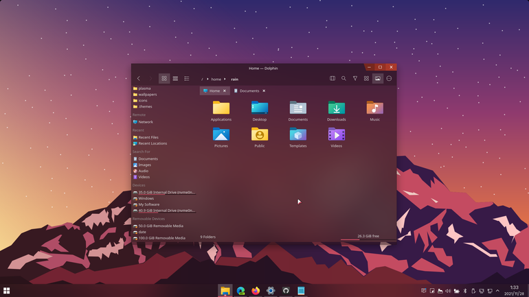 ArcDusk-dark Aurorae Theme