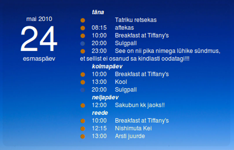 Google Calendar Screenlet