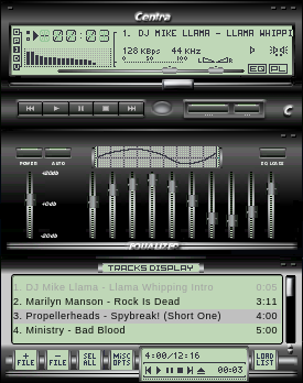 Centra CSS-102 1.04-2E skin for Winamp