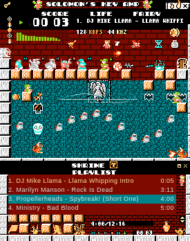 Solomon Key Winamp Skin, version 1.0