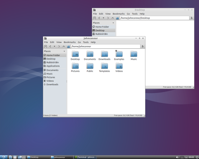 Lubuntu Dark Panel