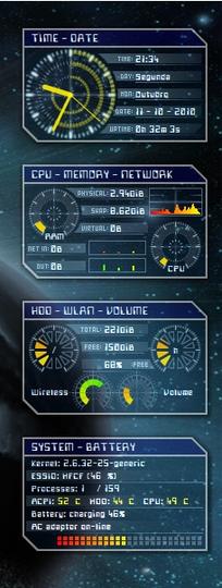 Future Conky (New colors and Fonts)