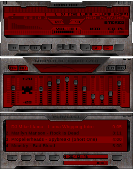 skinme!'s IRONCORE for WINAMP2.x