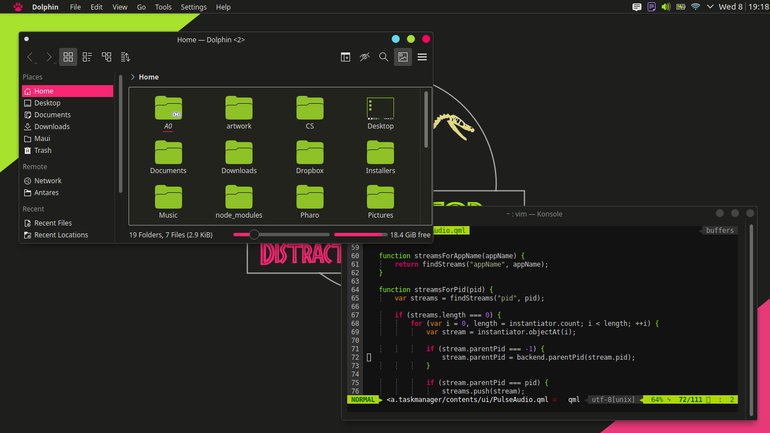 Monokai plasma theme